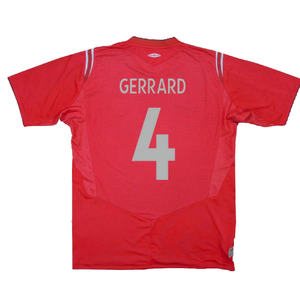 England 2004-06 Away Shirt (L) (Excellent) (GERRARD 4)_1