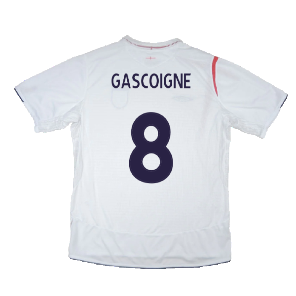 England 2005-07 Home Shirt (L) (Very Good) (GASCOIGNE 8)_2