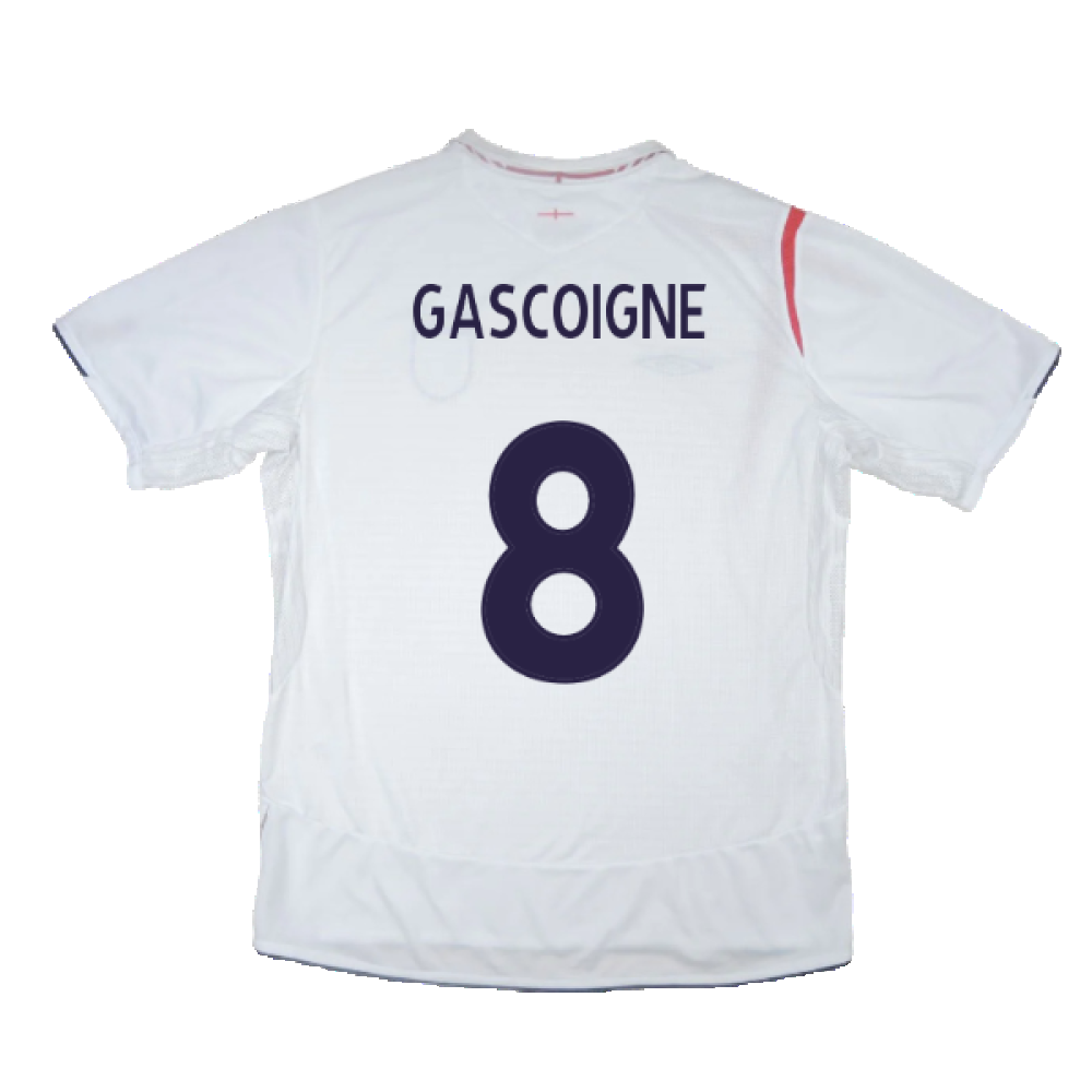 England 2005-07 Home Shirt (XL) (Excellent) (GASCOIGNE 8)_2