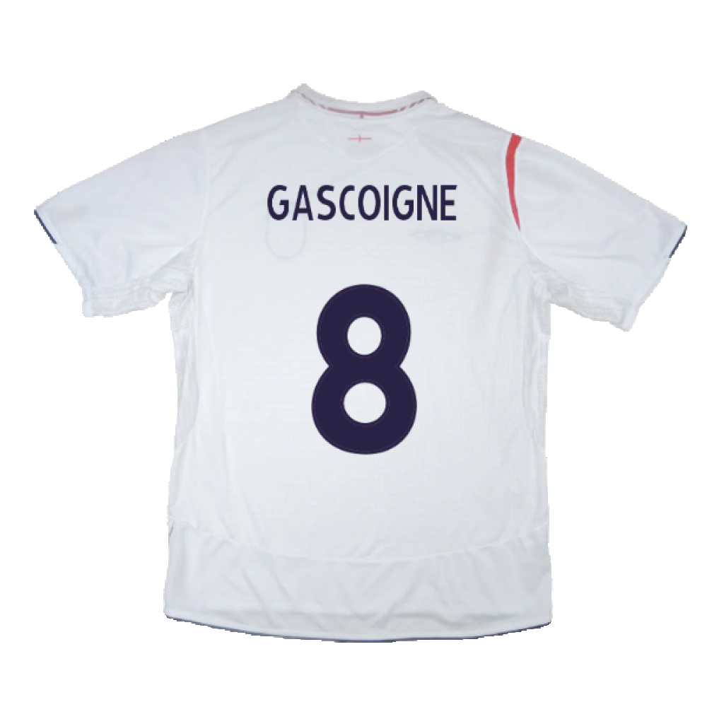 England 2005-07 Home Shirt (XL) (Excellent) (GASCOIGNE 8)_2