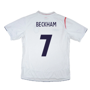 England 2005-07 Home Shirt (XL) (Good) (BECKHAM 7)_2