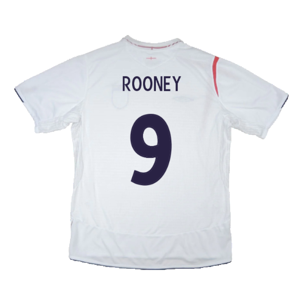 England 2005-07 Home Shirt (XL) (Mint) (ROONEY 9)_2