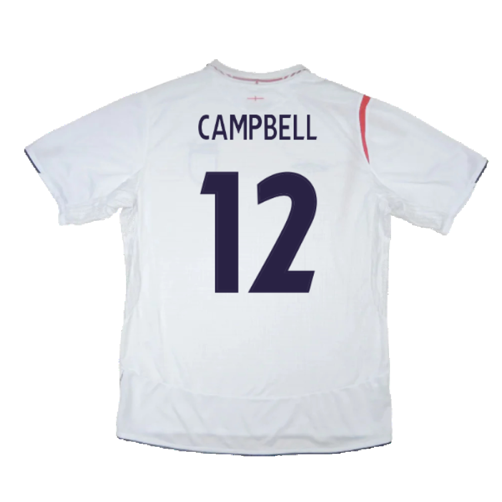 England 2005-2007 Home Shirt (XL) (Excellent) (CAMPBELL 12)_1