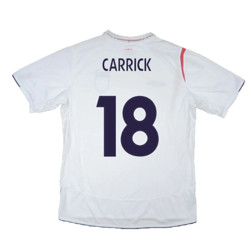 England 2005-2007 Home Shirt (XL) (Good) (CARRICK 18)_1