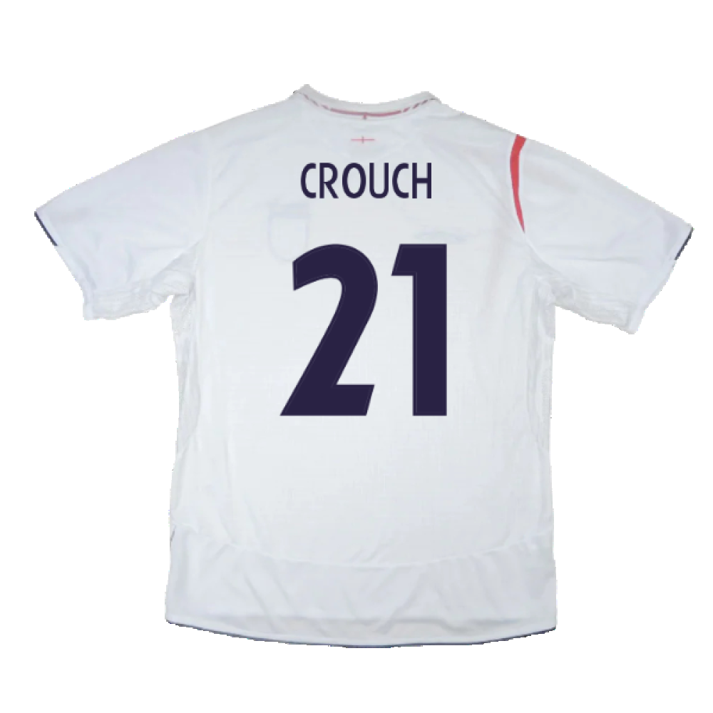 England 2005-2007 Home Shirt (L) (Excellent) (CROUCH 21)_1
