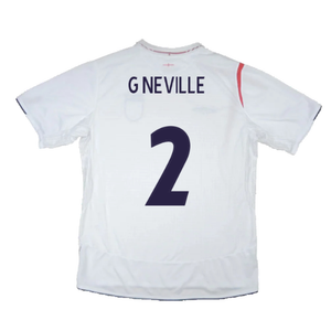 England 2005-2007 Home Shirt (XXL) (Good) (G NEVILLE 2)_1