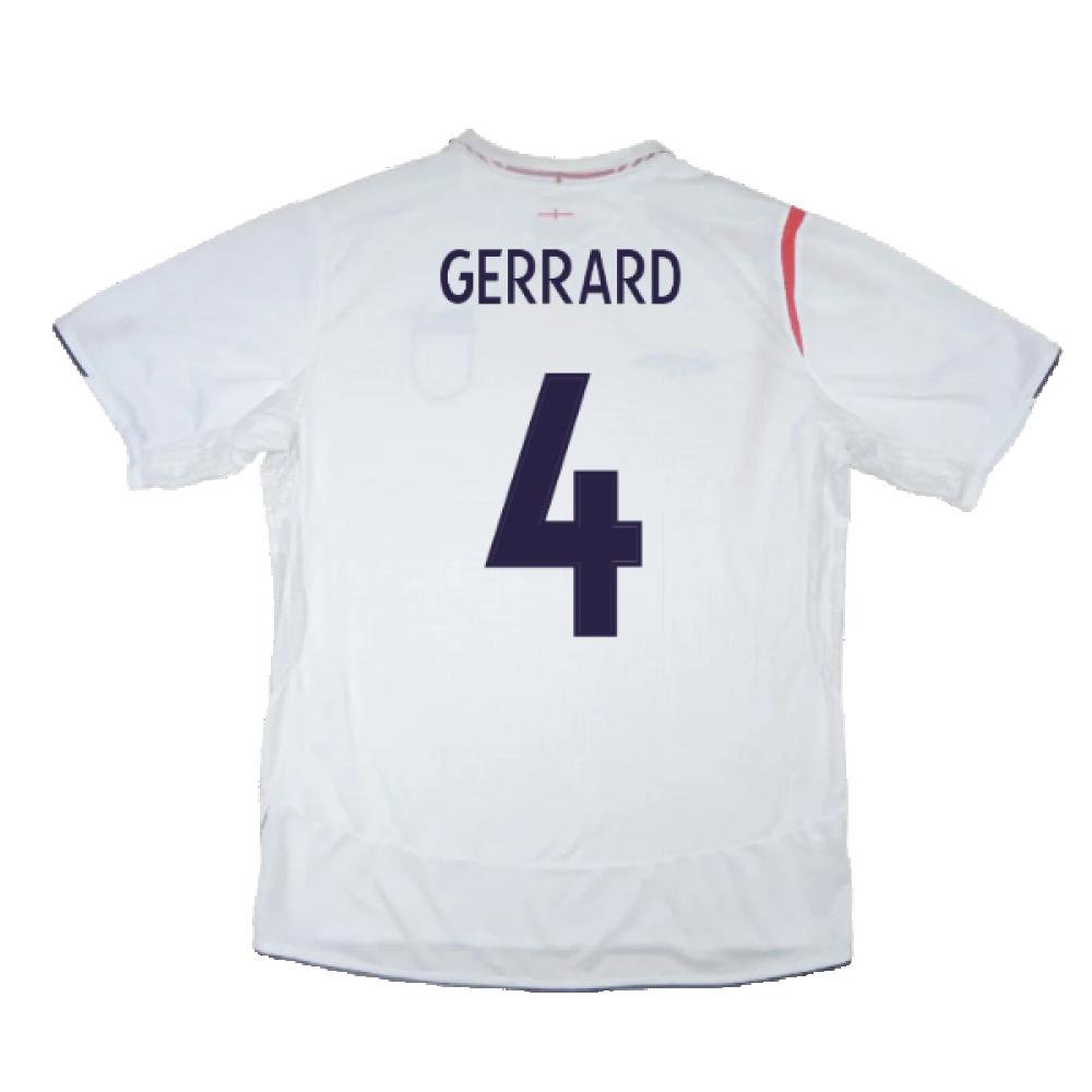 England 2005-2007 Home Shirt (L) (Very Good) (GERRARD 4)_1