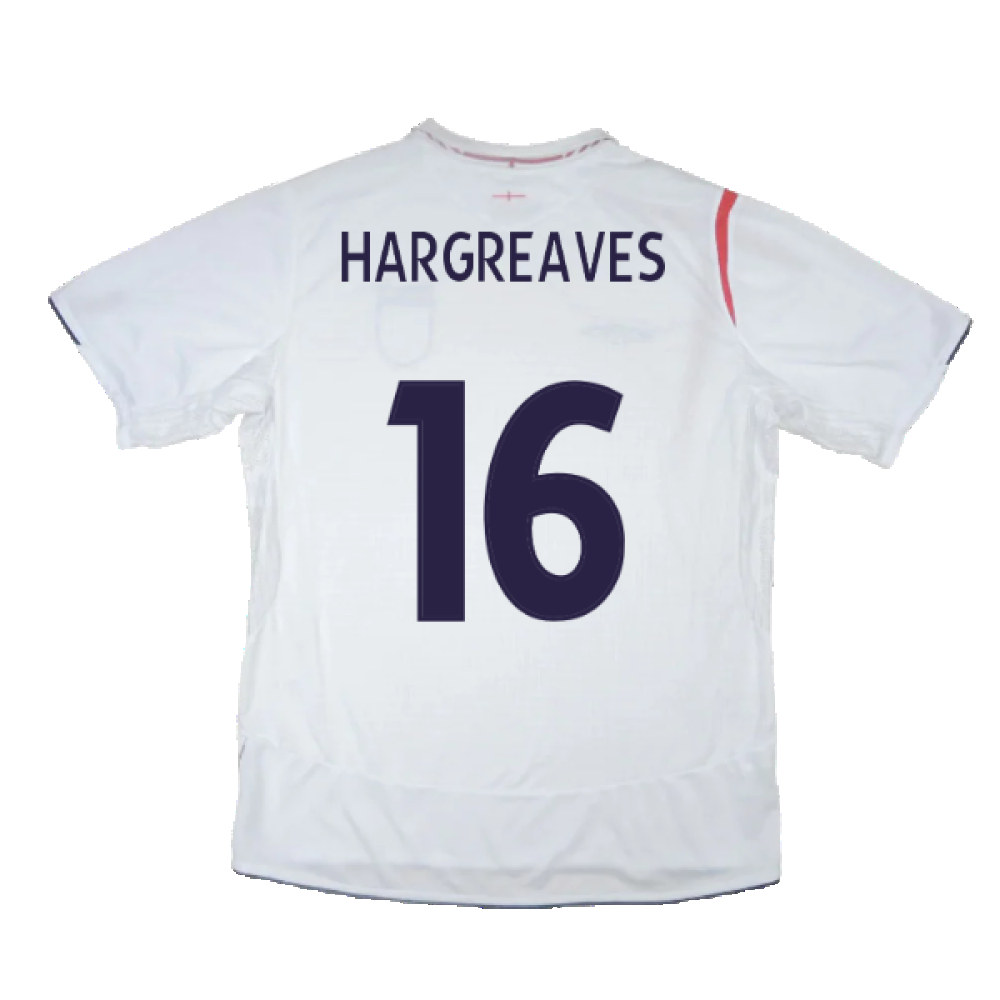England 2005-2007 Home Shirt (XL) (Good) (HARGREAVES 16)_1