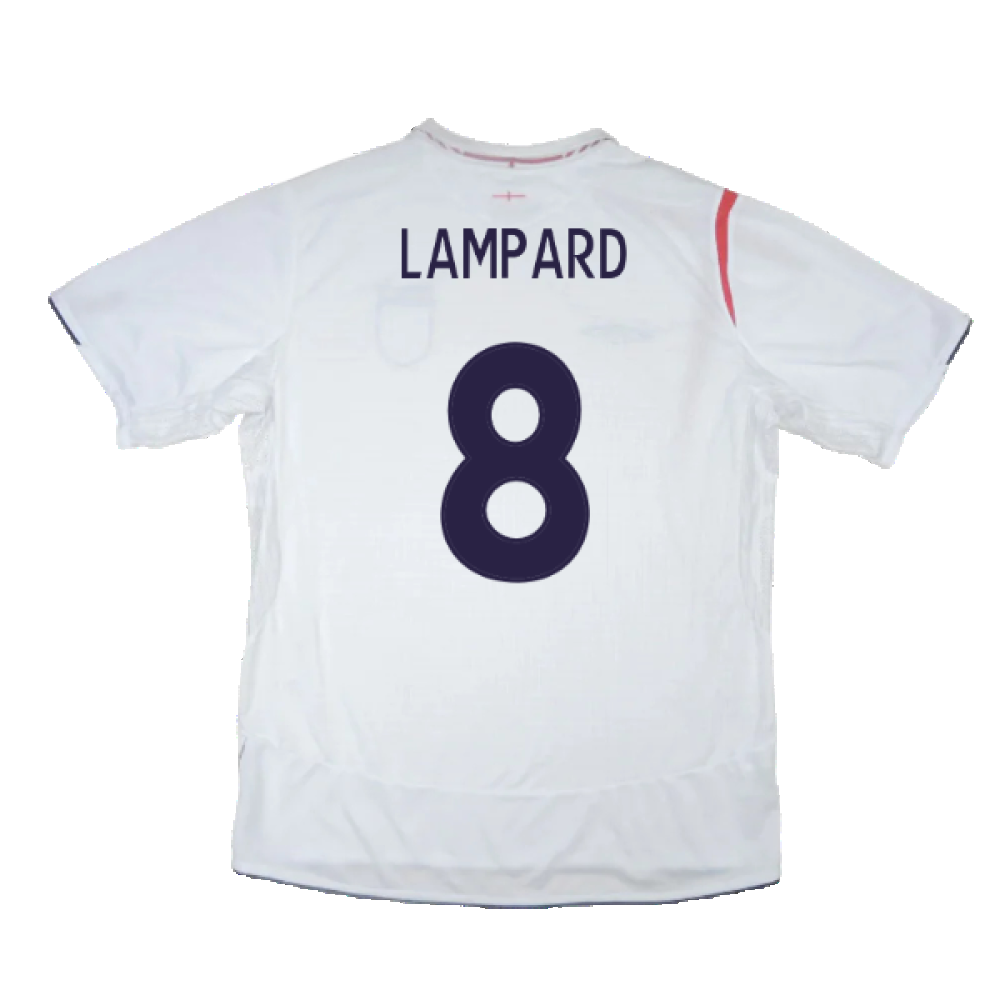 England 2005-2007 Home Shirt (L) (Very Good) (LAMPARD 8)_1