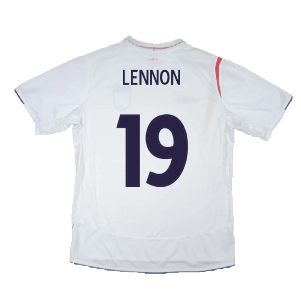 England 2005-2007 Home Shirt (XL) (Good) (LENNON 19)_1
