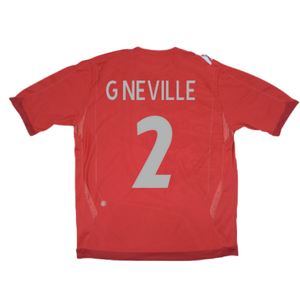 England 2006-08 Away Shirt (XL) (G NEVILLE 2) (Good)_1