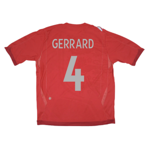 England 2006-08 Away Shirt (XL) (GERRARD 4) (Good)_1