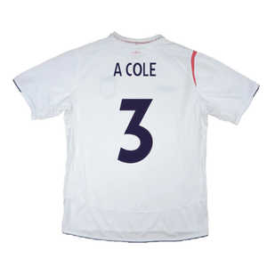 England 2006-08 Home Shirt (XL) (Excellent) (A COLE 3)_1