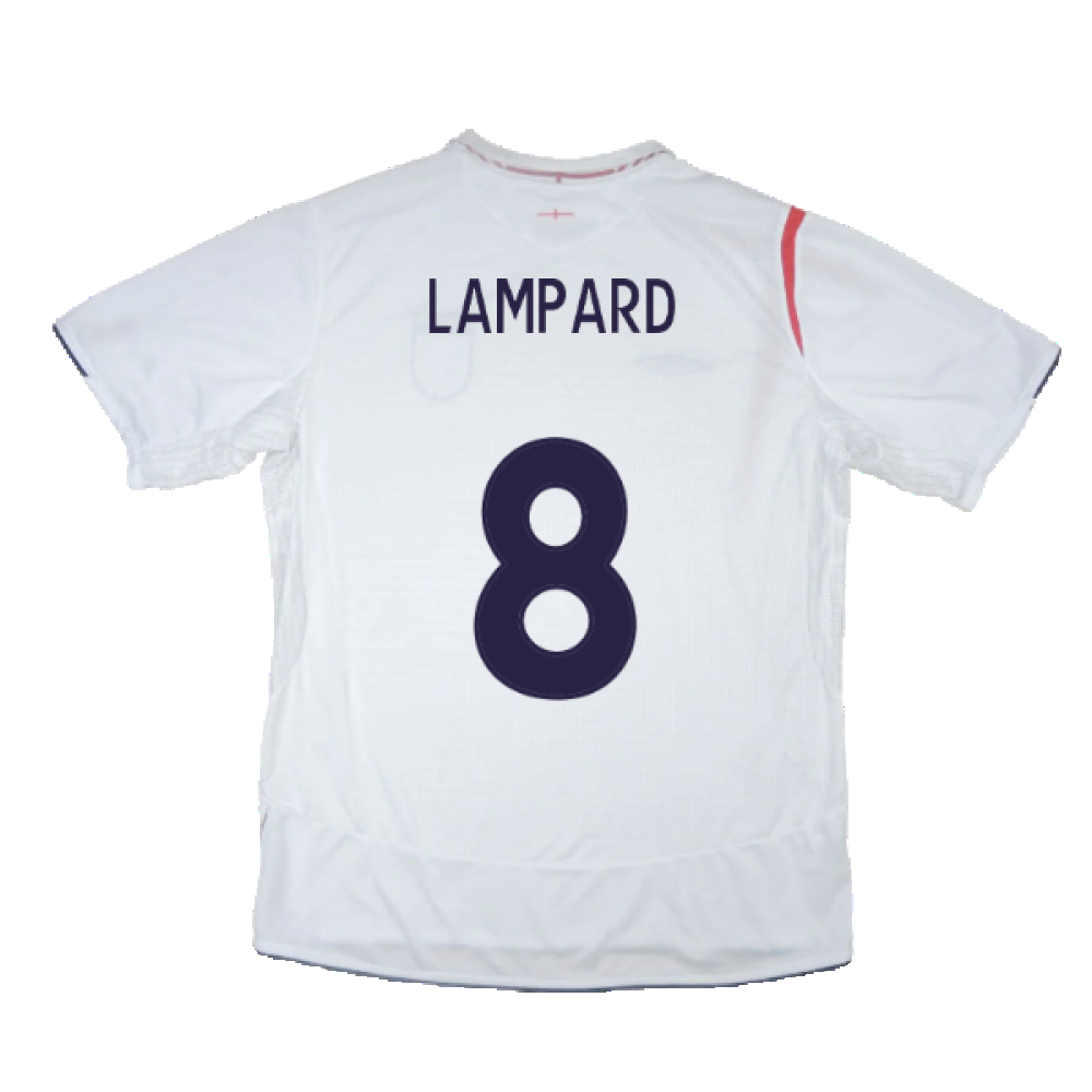England 2006-08 Home Shirt (L) (Good) (LAMPARD 8)_2