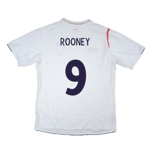 England 2006-08 Home Shirt (L) (Good) (ROONEY 9)_2