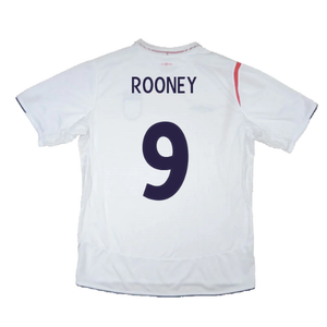 England 2006-08 Home Shirt (XL) (Excellent) (ROONEY 9)_1