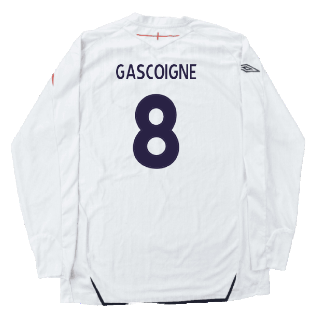 England 2007-09 Home L/S (L) (Good) (GASCOIGNE 8)_1