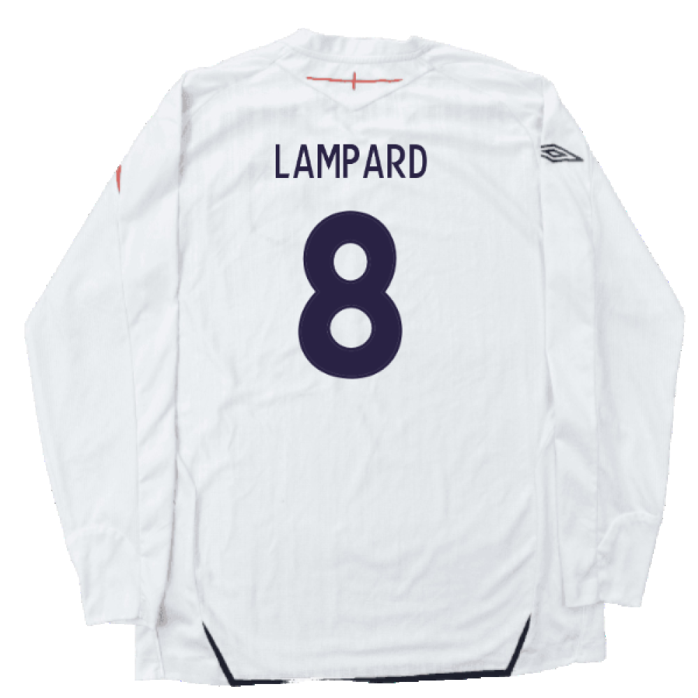 England 2007-09 Home L/S (L) (Good) (LAMPARD 8)_1