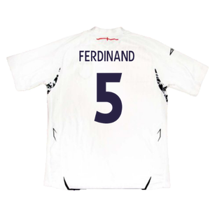 England 2007-09 Home Shirt (L) (BNWT) (FERDINAND 5)_1