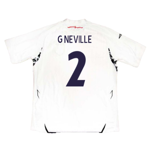 England 2007-09 Home Shirt (XXXL) (Very Good) (G NEVILLE 2)_1