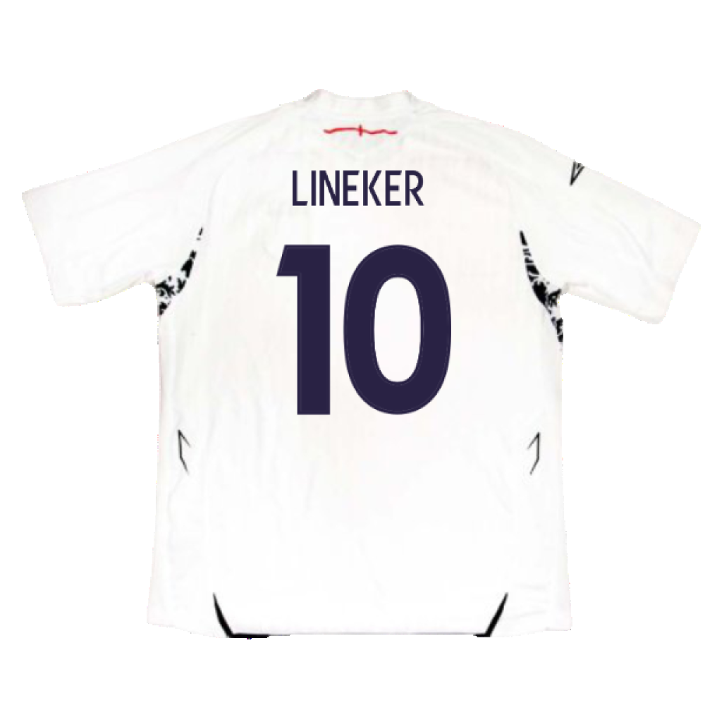England 2007-09 Home Shirt (Excellent) (LINEKER 10)_1