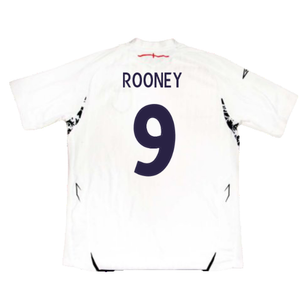 England 2007-09 Home Shirt (S) (Very Good) (ROONEY 9)_1