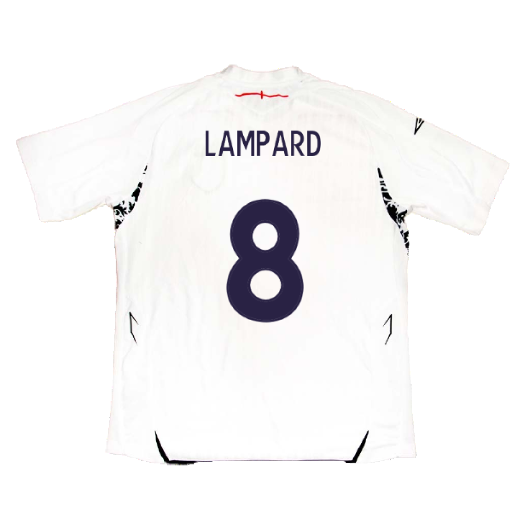 England 2007-09 Home Shirt (Very Good) (LAMPARD 8)_2