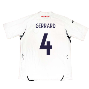 England 2007-09 Home Shirt (XL) (Excellent) (GERRARD 4)_2