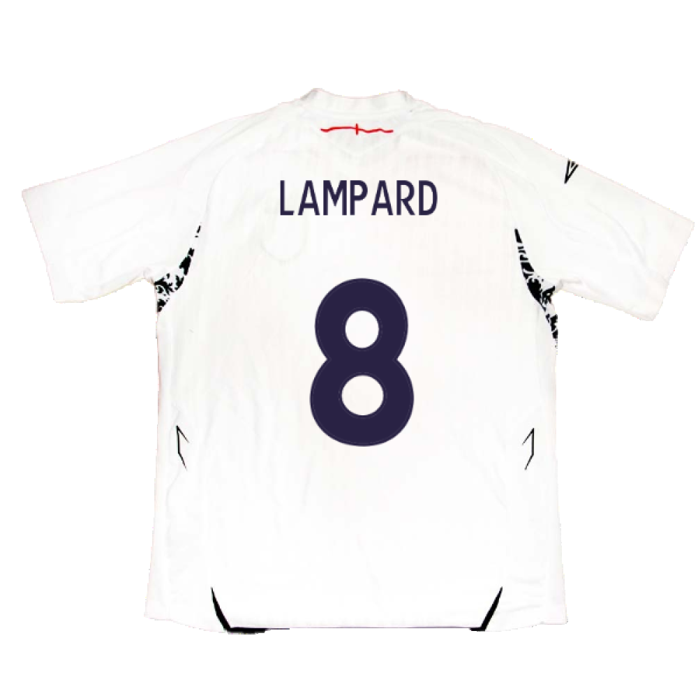 England 2007-09 Home Shirt (XL) (Good) (LAMPARD 8)_2