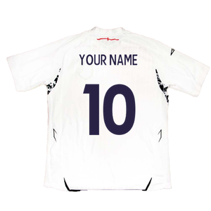 England 2007-09 Home Shirt (XL) (Good) (Your Name)_2