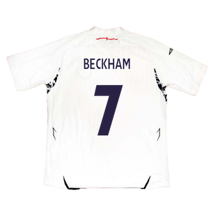 England 2007-09 Home Shirt (XLB) (Fair) (BECKHAM 7)_2