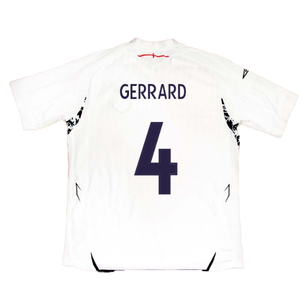 England 2007-09 Home Shirt (XLB) (Fair) (GERRARD 4)_2