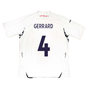 England 2007-2009 Home Shirt (XL) (GERRARD 4) (Fair)_1