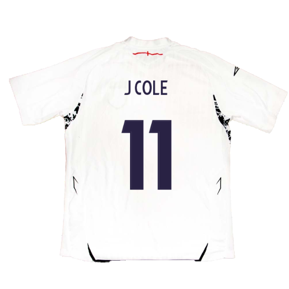England 2007-2009 Home Shirt (XL) (J COLE 11) (Fair)_1