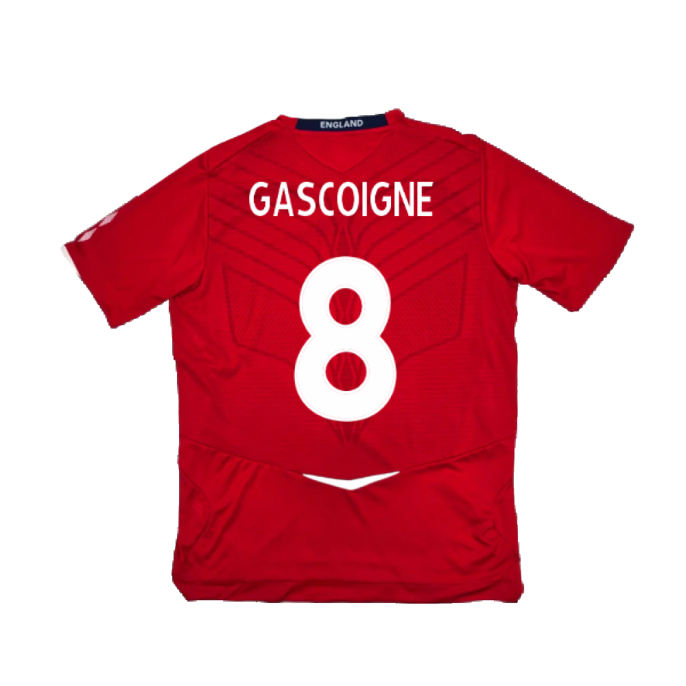 England 2008-10 Away Shirt (L) (Excellent) (GASCOIGNE 8)_1