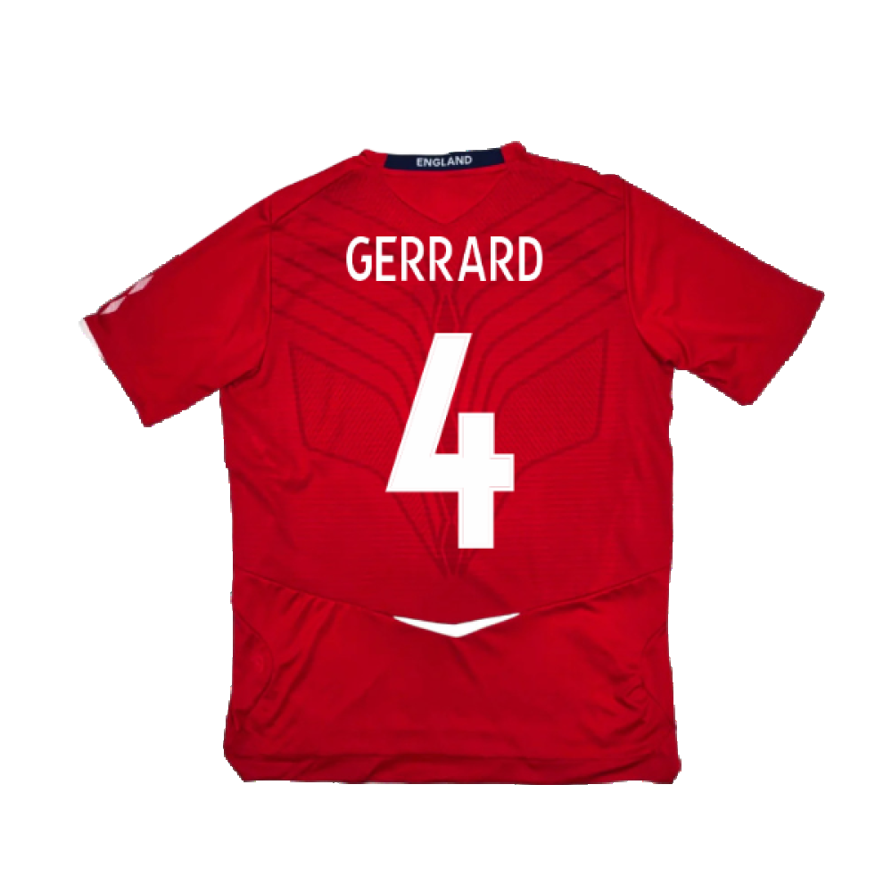 England 2008-10 Away Shirt (S) (Excellent) (GERRARD 4)_1