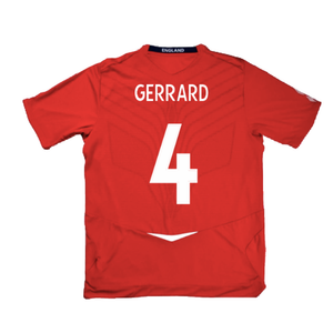 England 2008-10 Away Shirt ((Good) L) (GERRARD 4)_2