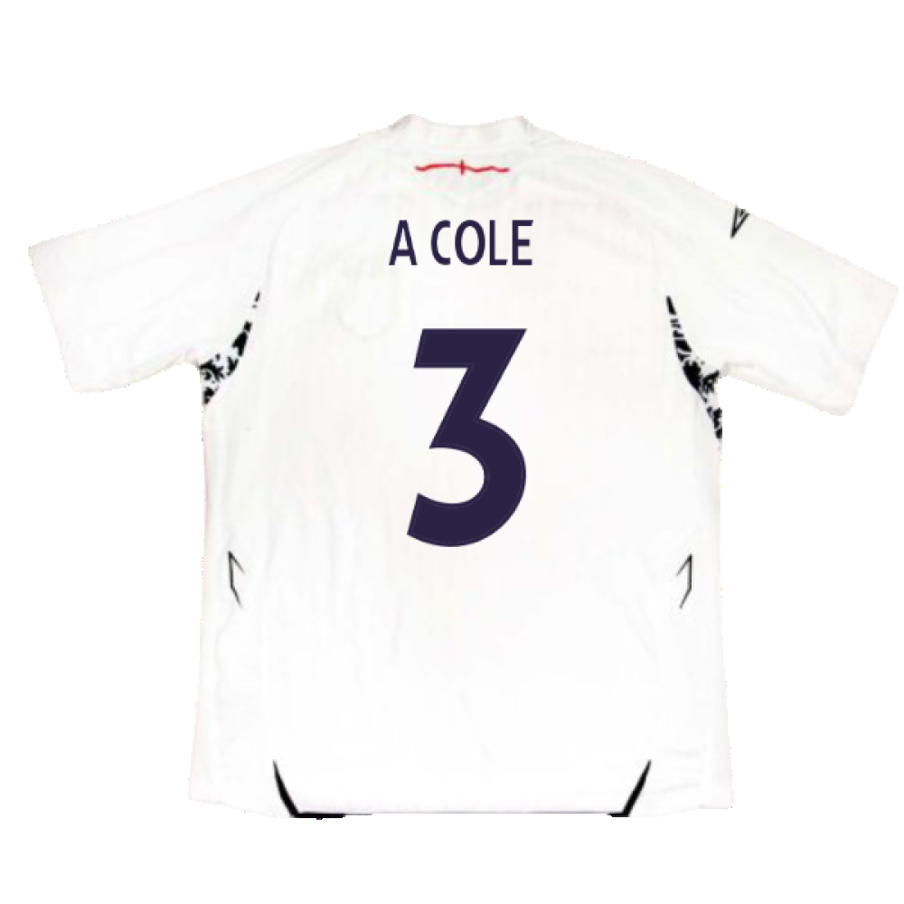England 2007-09 Home Shirt (Very Good) (A COLE 3)_1