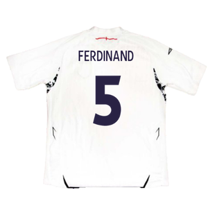 England 2007-2009 Home Shirt (L) (Excellent) (FERDINAND 5)_1