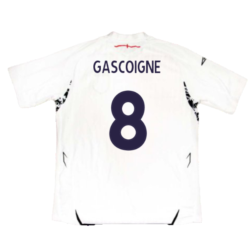 England 2007-2009 Home Shirt (L) (Excellent) (GASCOIGNE 8)_1