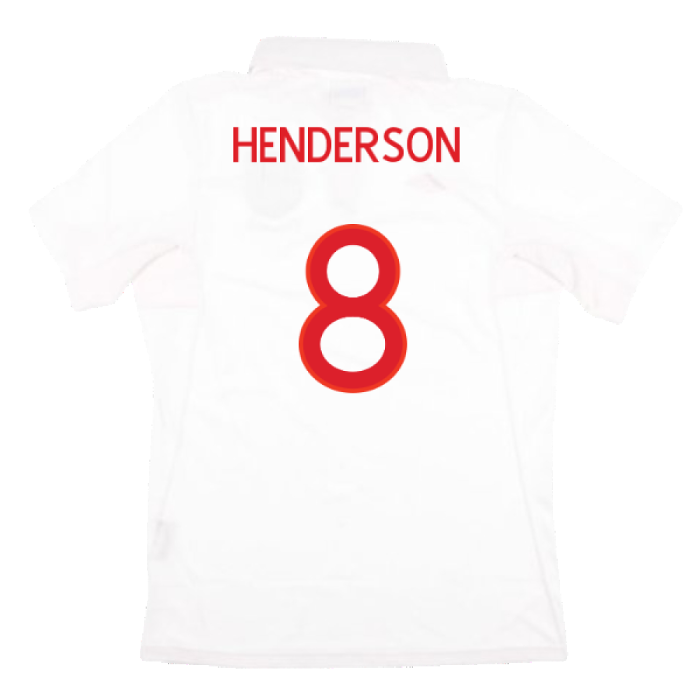 England 2009-10 Home Shirt (With South Africa Badge Detail) (L) (Very Good) (HENDERSON 8)_1