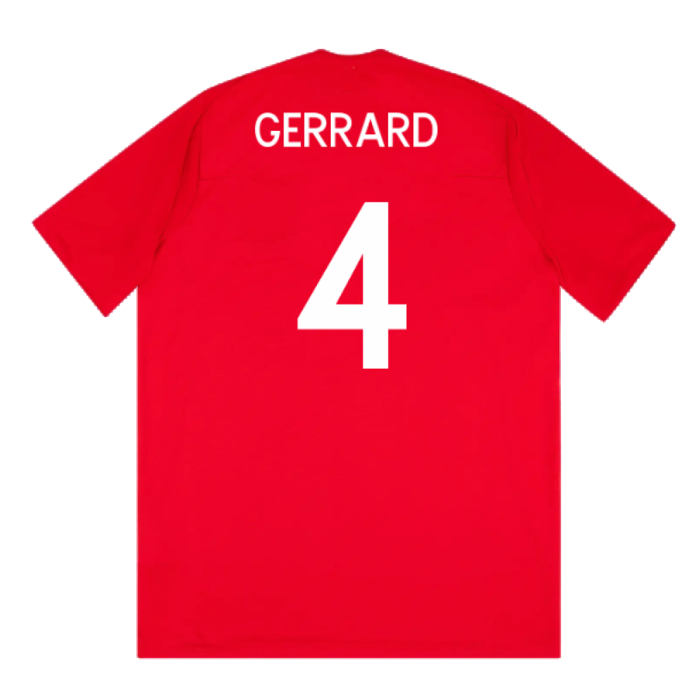 England 2010-11 Away Shirt (XL Boys) (Very Good) (GERRARD 4)_1
