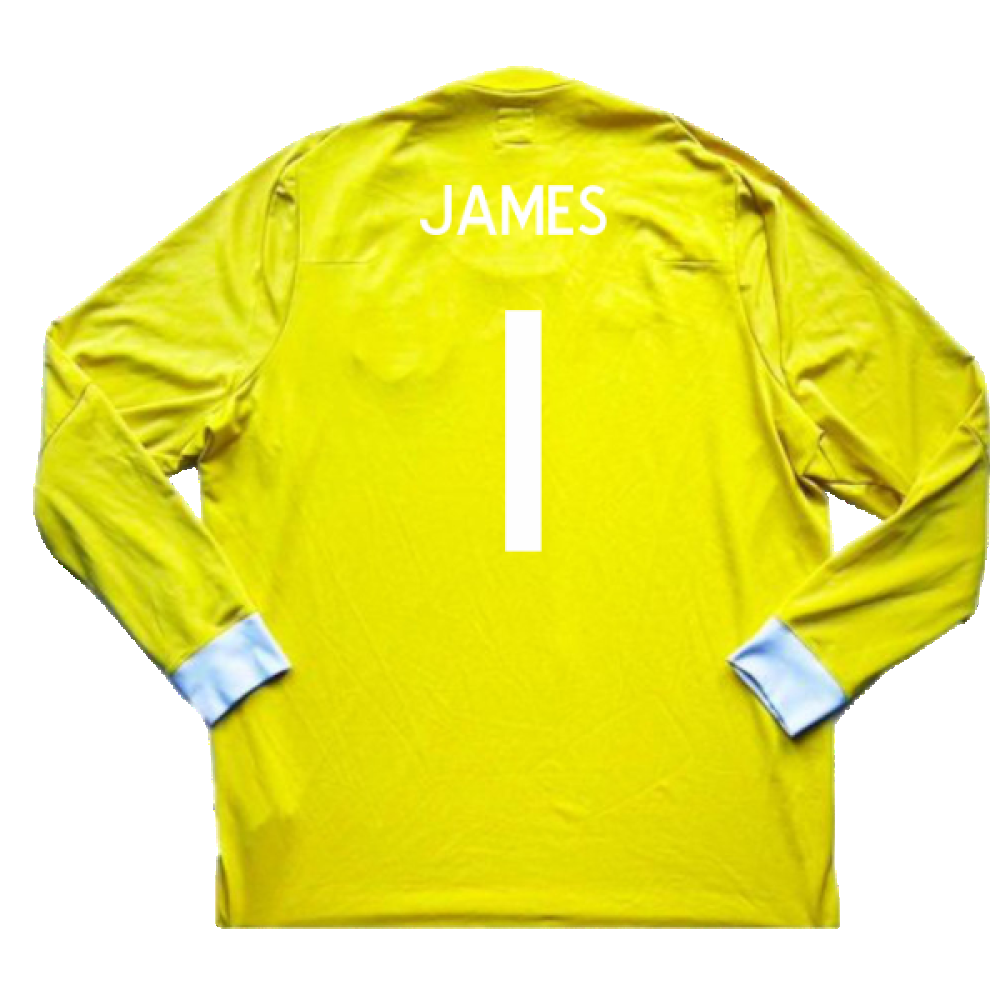 England 2010-11 Goalkeeper Home Shirt (M) #1 (Excellent) (JAMES 1)_1