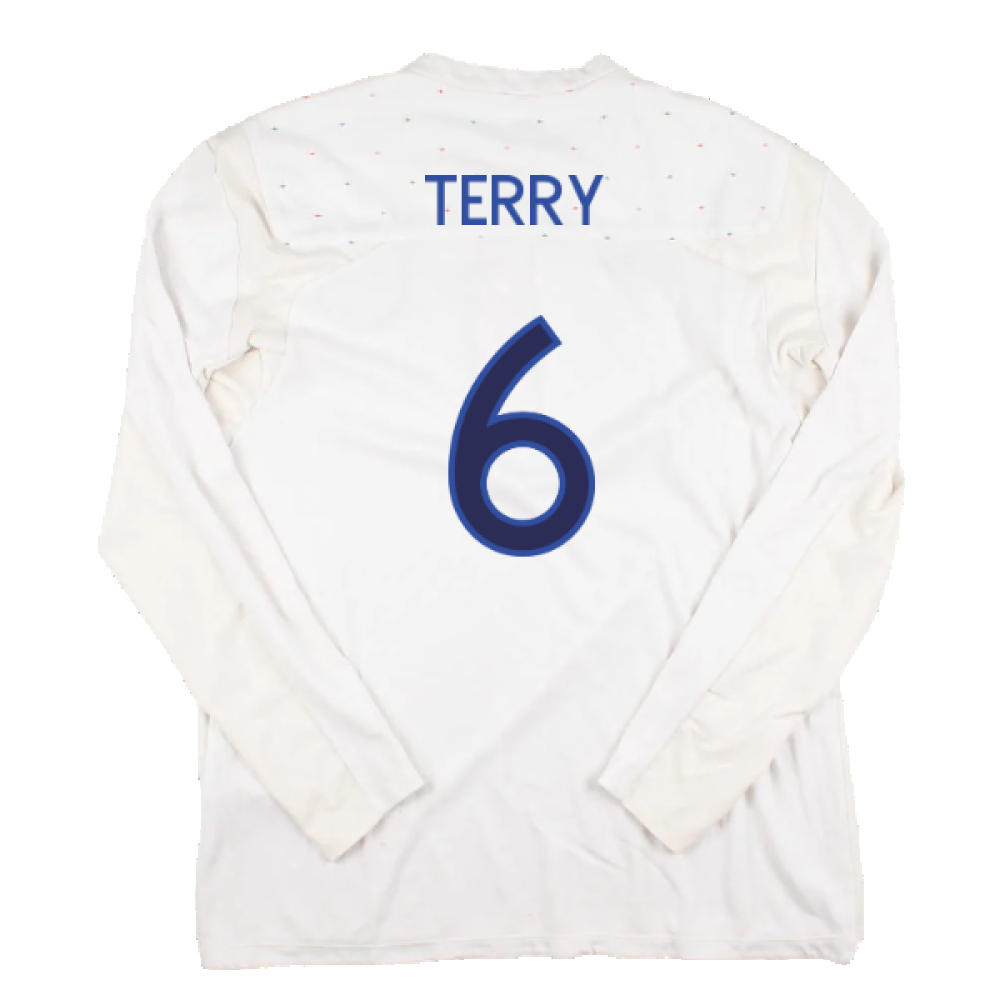 England 2010-11 Long Sleeve Home Shirt(M) (Good) (TERRY 6)_1