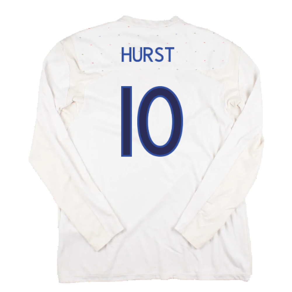 England 2010-12 Long Sleeve Home Shirt (M) (Fair) (HURST 10)_1