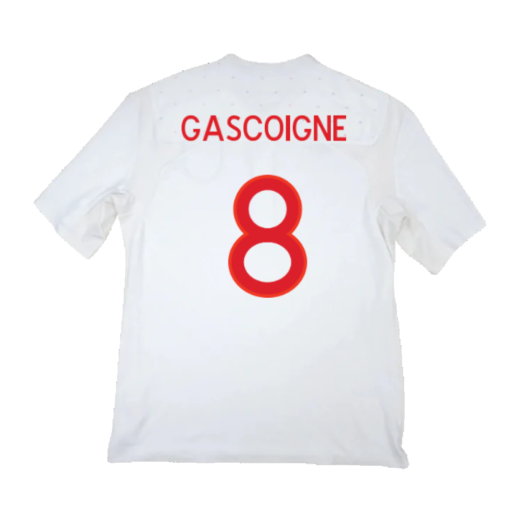 England 2010-11 Home Shirt (M) (Good) (Gascoigne 8)_1
