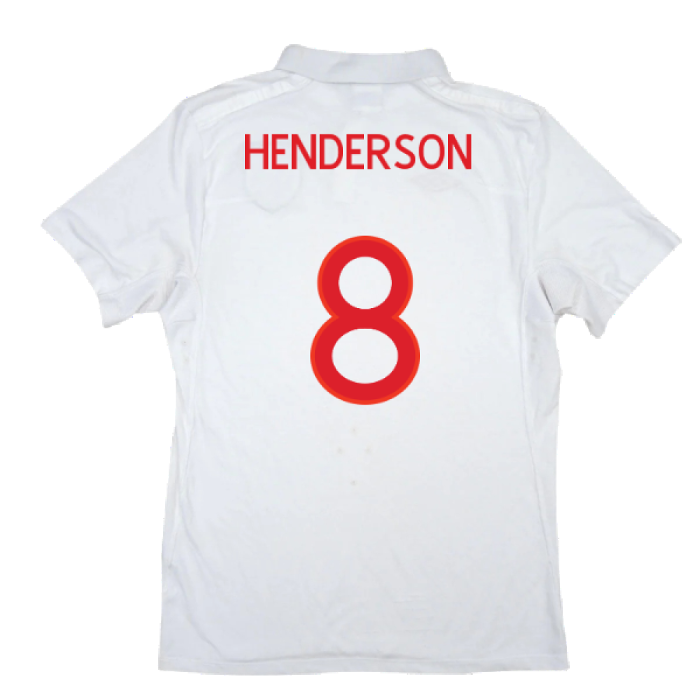 England 2010-2011 Home Shirt (XL) (Excellent) (HENDERSON 8)_1