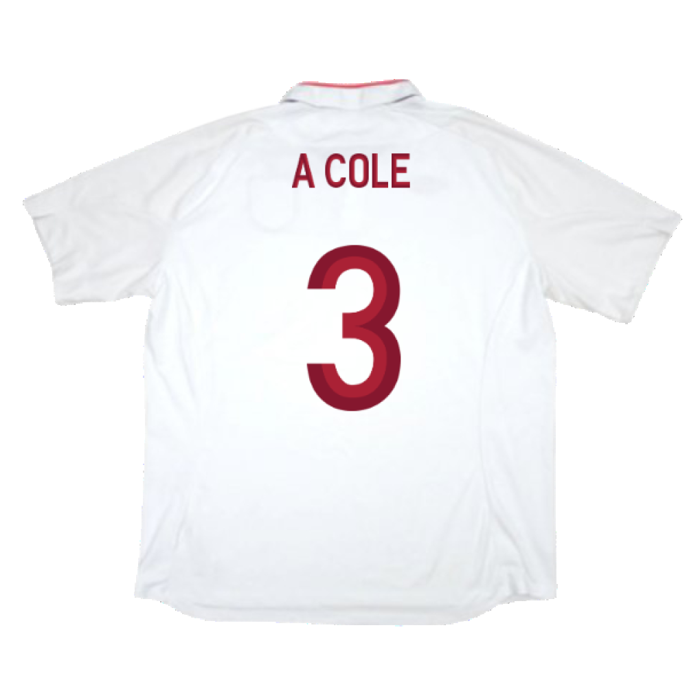 England 2012-13 Home Shirt (XL) (Very Good) (A Cole 3)_1