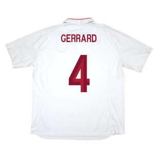 England 2012-13 Home Shirt (XL) (Mint) (Gerrard 4)_1