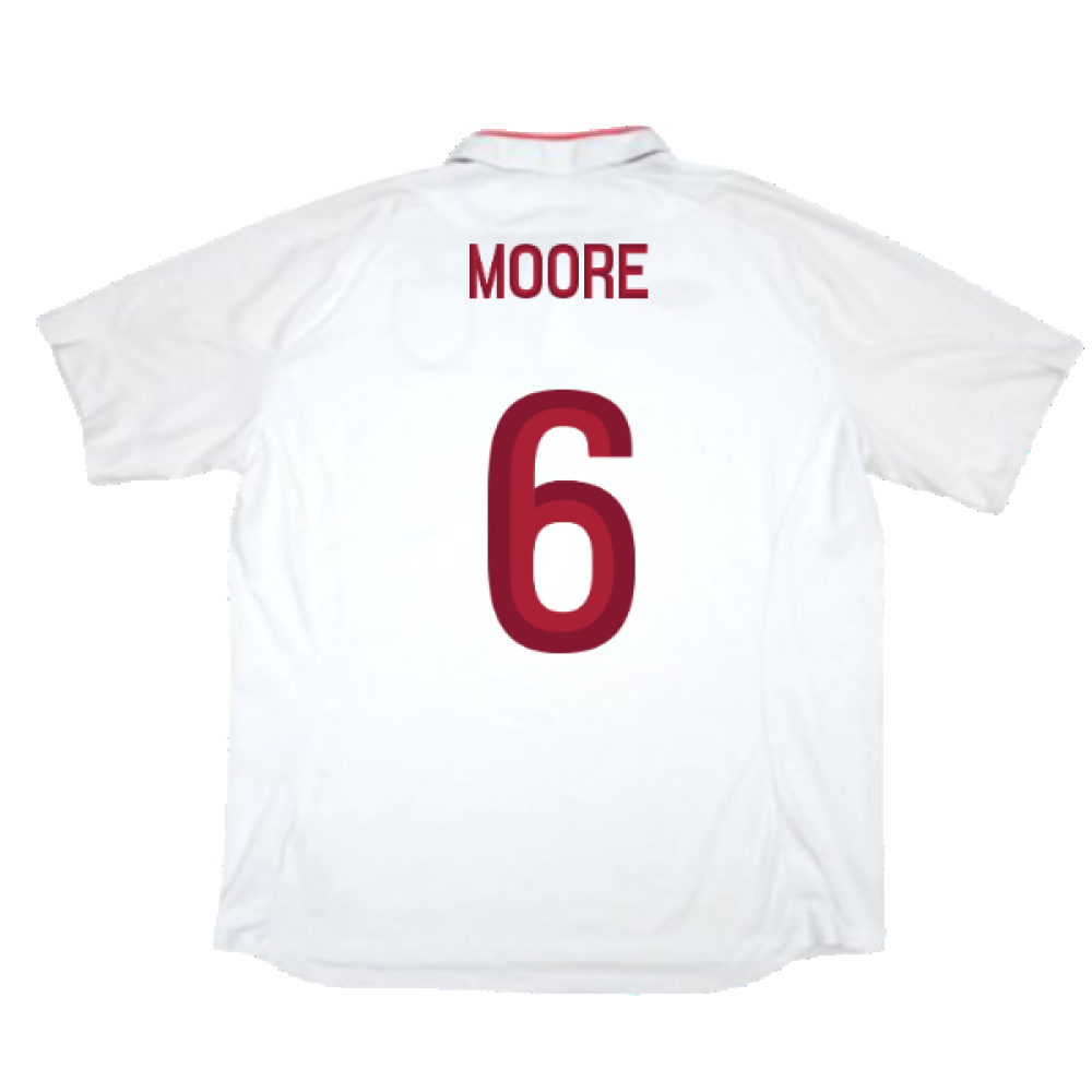 England 2012-13 Home Shirt (M) (Excellent) (Moore 6)_1